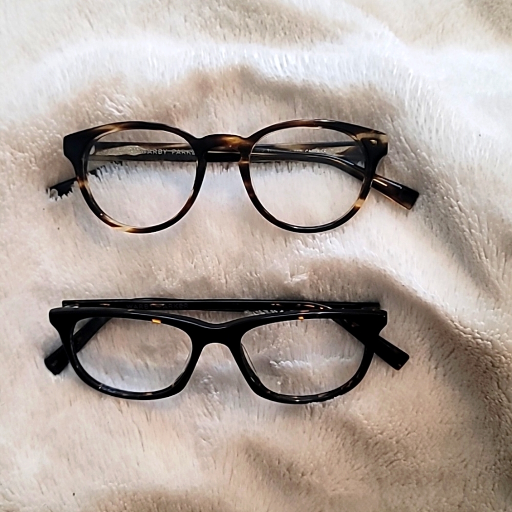 Two Pair of Warby Parker Glasses